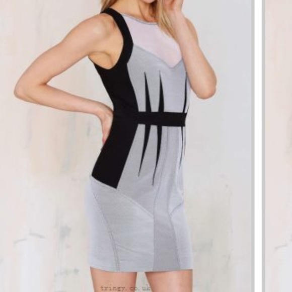 Nasty Gal Shark Deco Bodycon Dress - Picture 2 of 7